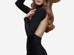 Eterna long dress black